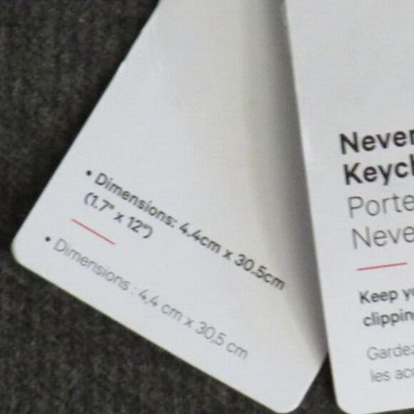 Lululemon Lilac Neverlost Keychain Key Ring Clip On - Picture 3 of 8
